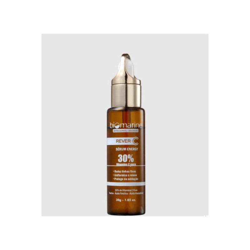 Anti-aging Serum with Pure Vitamin C Rever C Serum Energy 30g - Biomarine  Beautecombeleza.com