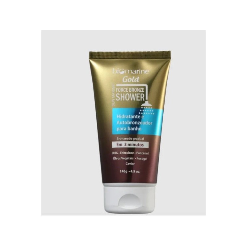 Autobronzant et Hydratant pour le Bain Force Bronze Shower 140g - Biomarine Beautecombeleza.com