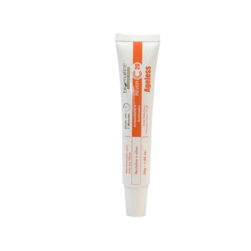 Antioxidante e Iluminador Anti Idade para Olhos com Vitamina C Rever C Ageless 30g - Biomarine Beautecombeleza.com Antioxidante e Iluminador Anti Idade para Olhos com Vitamina C Rever C Ageless 30g - Biomarine Beautecombeleza.com