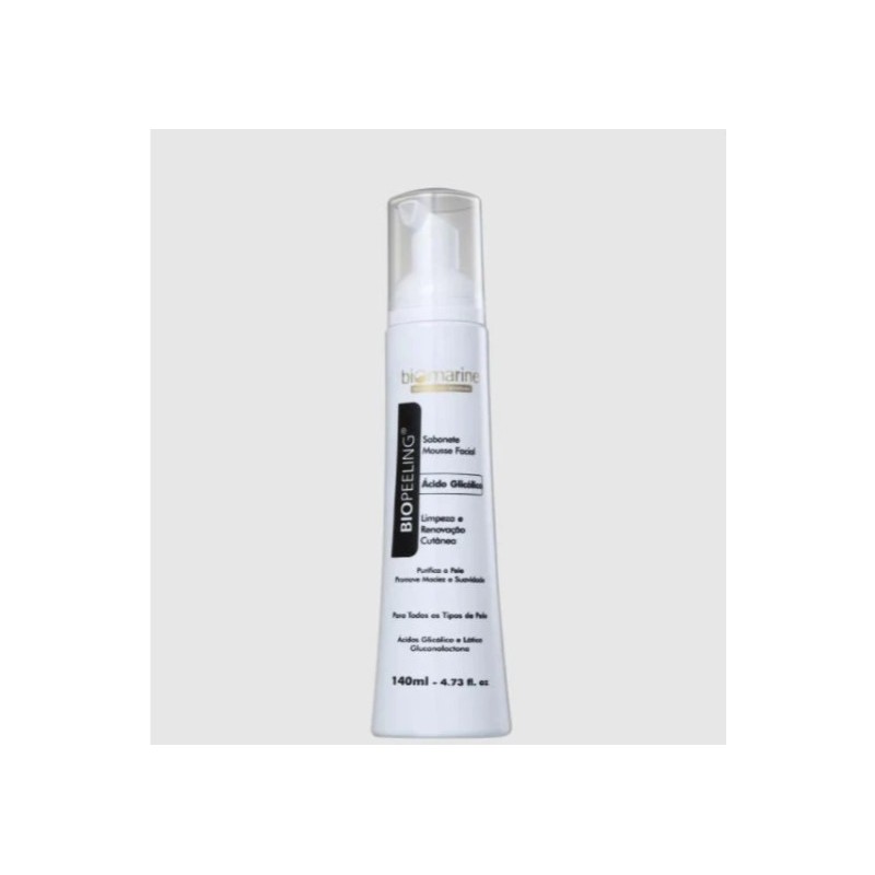 Savon Facial à l'Acide Glycolique Biopeeling 140ml - Biomarine 
 Beautecombeleza.com