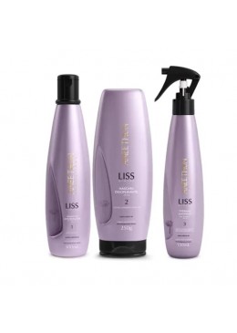 Frizz Reduction Long-lasting Smooth Liss Sysstem Hair Kit 3 Itens - Aneethun Beautecombeleza.com