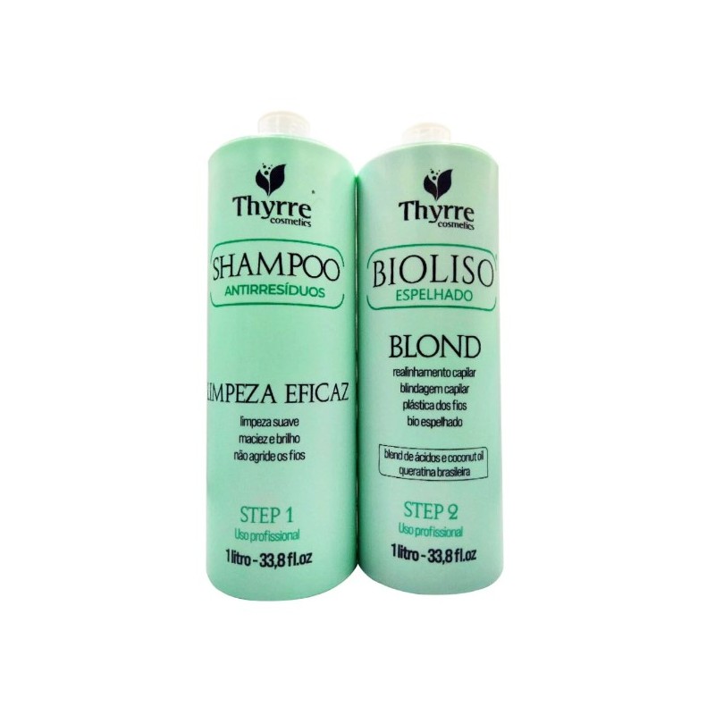 BioLiso Espalho Blond Selante Kit 2x 1L- Thyrre Cosmetics Beautecombeleza.com BioLiso Espalho Blond Selante Kit 2x 1L- Thyrre Cosmetics Beautecombeleza.com