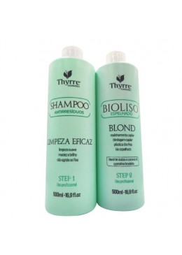 BioLiso Selagem Blond Kit 2x 500ml - Thyrre Cosmetics Beautecombeleza.com