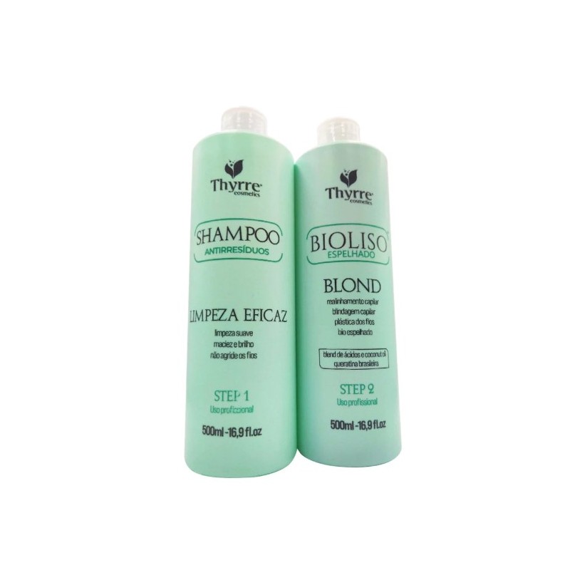 BioLiso Lissage Blond Kit 2x 500ml - Thyrre Cosmetics Beautecombeleza.com