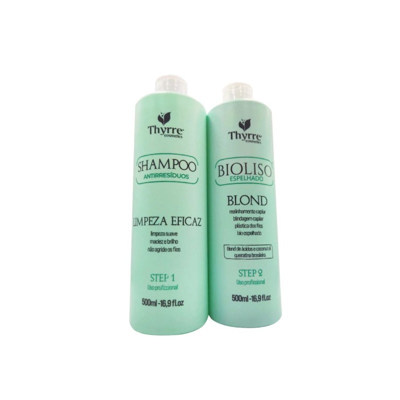 BioLiso Lissage Blond Kit 2x 500ml - Thyrre Cosmetics Beautecombeleza.com BioLiso Lissage Blond Kit 2x 500ml - Thyrre Cosmetics Beautecombeleza.com