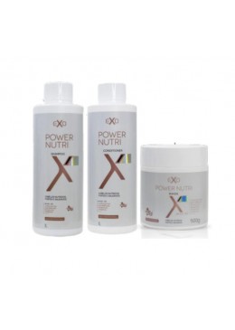 Power Nutri  Nutrição Intensiva Kit 3 - Exo Hair Beautecombeleza.com