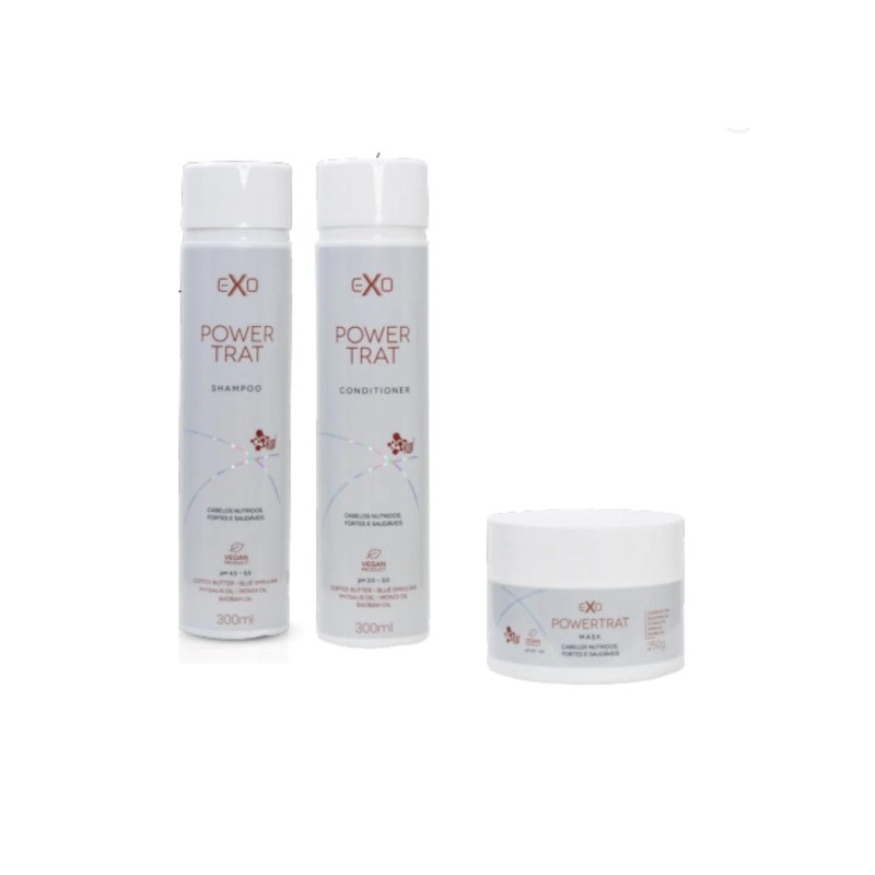 Power Trat Home Care Kit 3 - Exo Hair Beautecombeleza.com; Power Trat Home Care Kit 3 - Exo Hair Beautecombeleza.com;