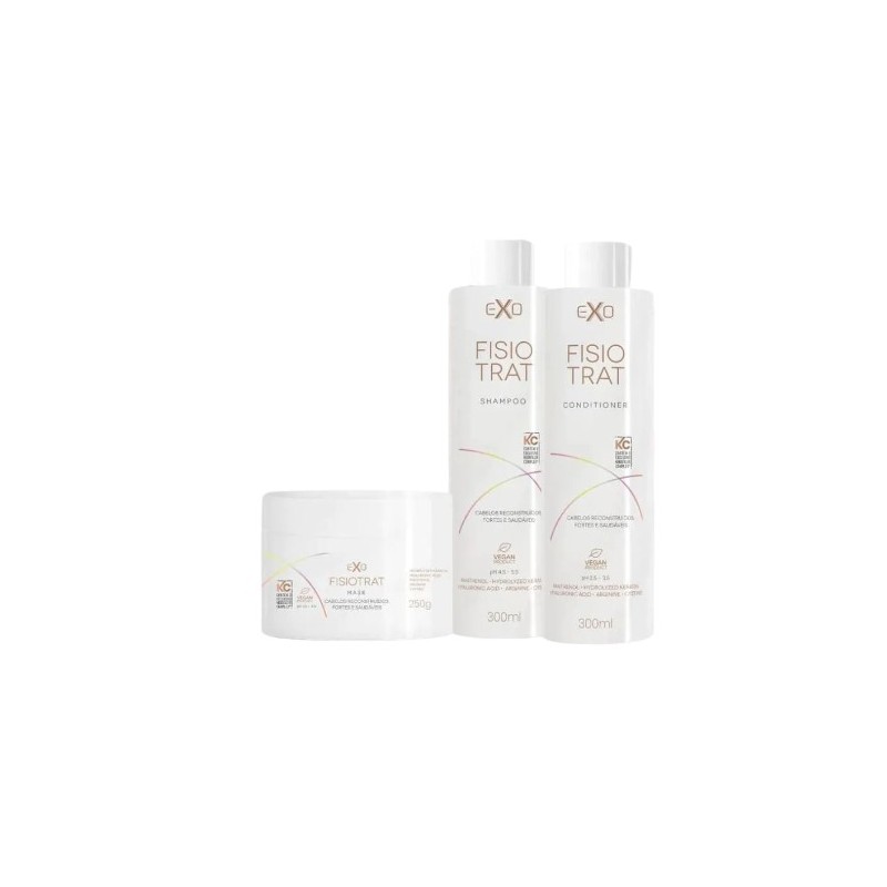 Fisiotrat Home Care Vegan Kit 3 - Exo Hair 
 Beautecombeleza.com