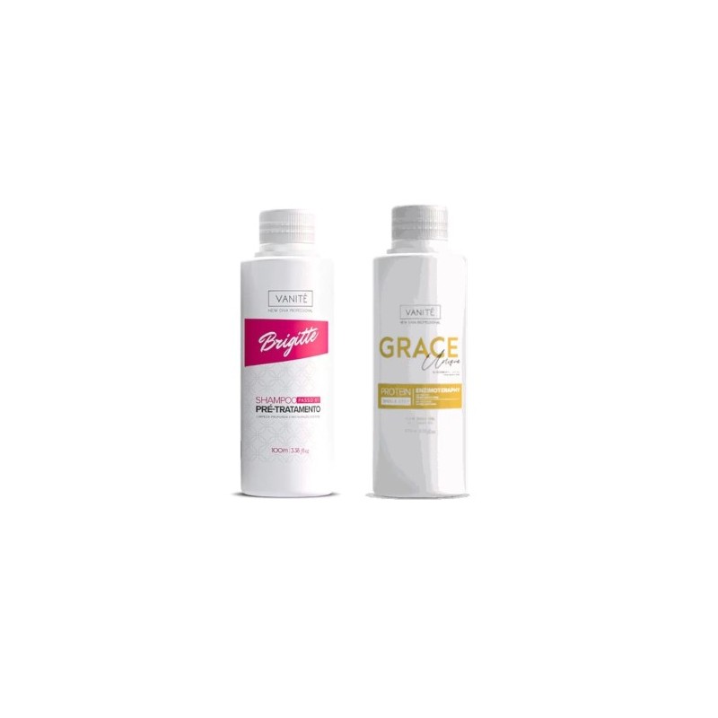 Shampoo Brigitte e Grace Enzimoterapia Progressiva Unique 2Prod. -Vanité Beautecombeleza.com Shampoo Brigitte e Grace Enzimoterapia Progressiva Unique 2Prod. -Vanité Beautecombeleza.com