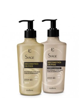 Siàge Reconstrói os Fios Kit 2x 400ml - Eudora