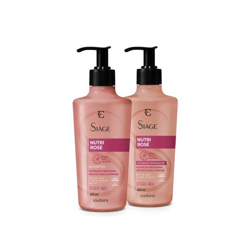Siàge Nutri Rosé Kit 2x 400ml - Eudora Beautecombeleza.com Siàge Nutri Rosé Kit 2x 400ml - Eudora Beautecombeleza.com