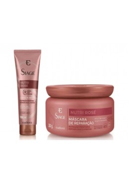 Siàge Nutri Rosé Red Seaweed Rose Elixir Nourishing Repair Kit 2 Itens - Eudora Beautecombeleza.com