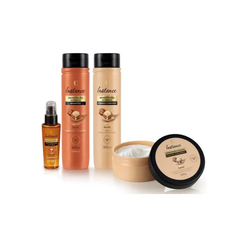 Instance Hydratation Intense Karité Kit 4 Itens - Eudora Beautecombeleza.com Instance Hydratation Intense Karité Kit 4 Itens - Eudora Beautecombeleza.com