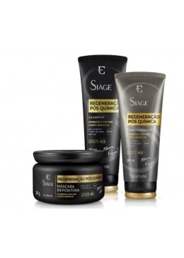 Siàge Post Chemistry Regeneration Replenishing 4D Treatment Kit 3 Itens - Eudora Beautecombeleza.com