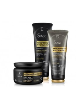 Siàge Regeneração Pós Química 4D Kit 3 Itens - Eudora Beautecombeleza.com