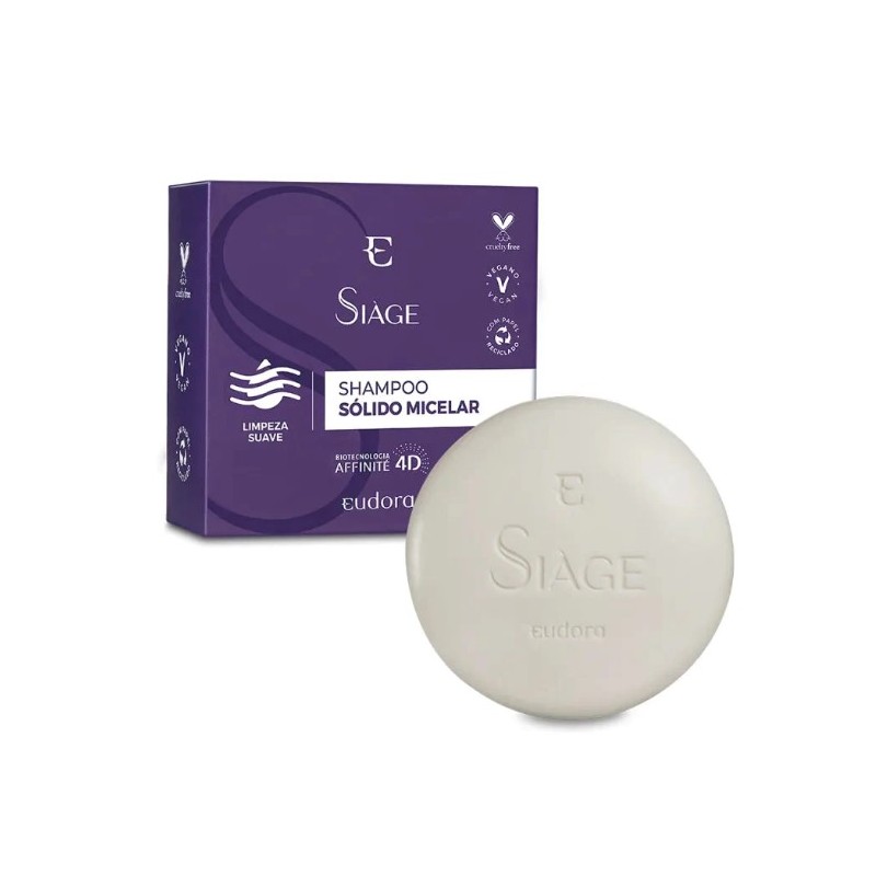 Siàge Shampoing Solide Micellaire 90g - Eudora Beautecombeleza.com Siàge Shampoing Solide Micellaire 90g - Eudora Beautecombeleza.com