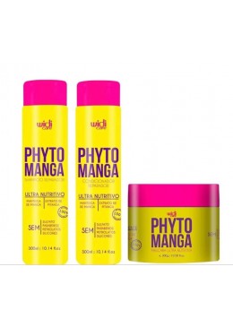 Phyto Manga Ultra Hair Kit Nourrissant Extrait De Beurre De Mangue 3 Itens - Widi Care Beautecombeleza.com