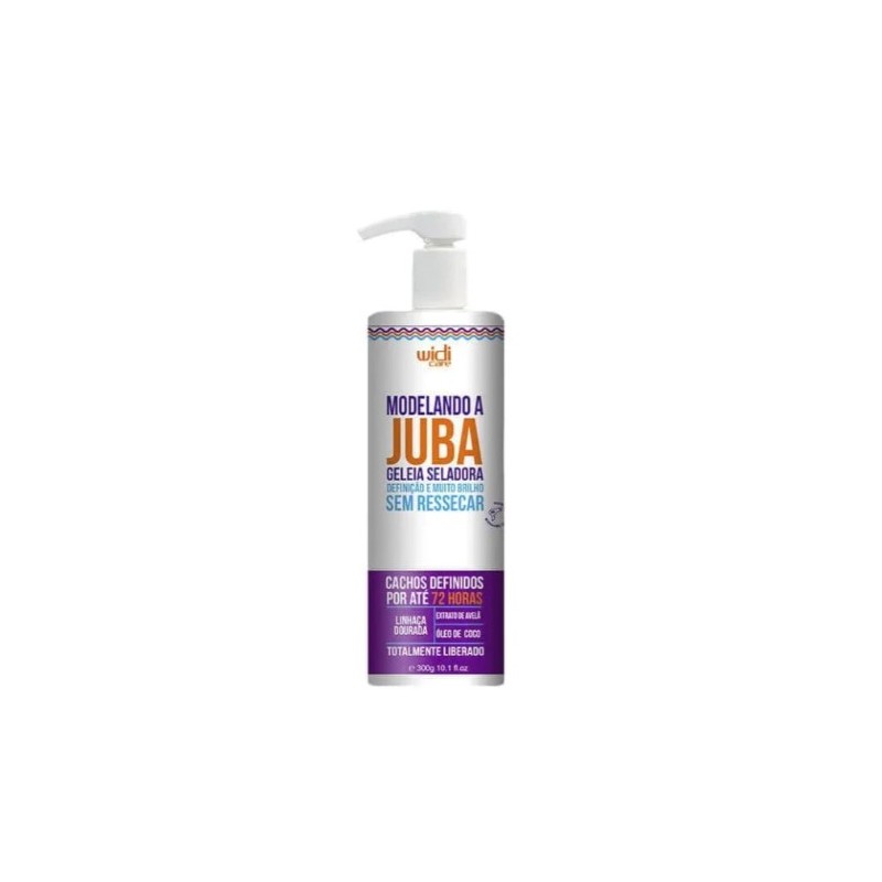 Modelando a Juba Geleia Seladeiro Tratamento para Cabelos Cacheados  300g - Widi Care Beautecombeleza.com