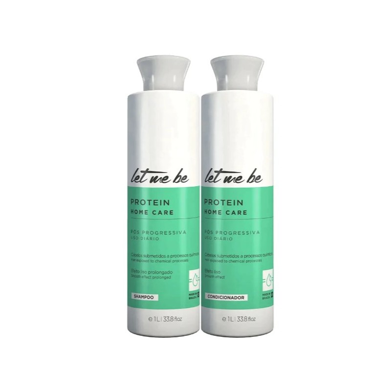 Let Me Be Protein Home Care Pós Progressiva Kit 2x 1L - ProSalon Beautecombeleza.com