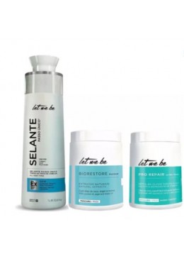 Prosalon Let Me Be Hair Sealant + Pro Repair Mask + Biorestore Masque Kit Beautecombeleza.com