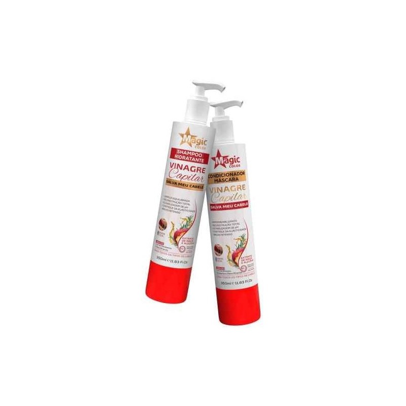 Vinagre Capilar Shampoo e Condicionador  2x350ml - Magic Color Beautecombeleza.com