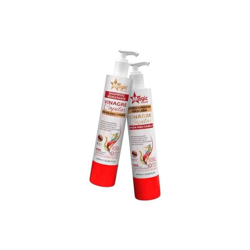 Vinaigre Capillaire Shampoo et Après-shampooing 2x350ml - Magic Color Beautecombeleza.com