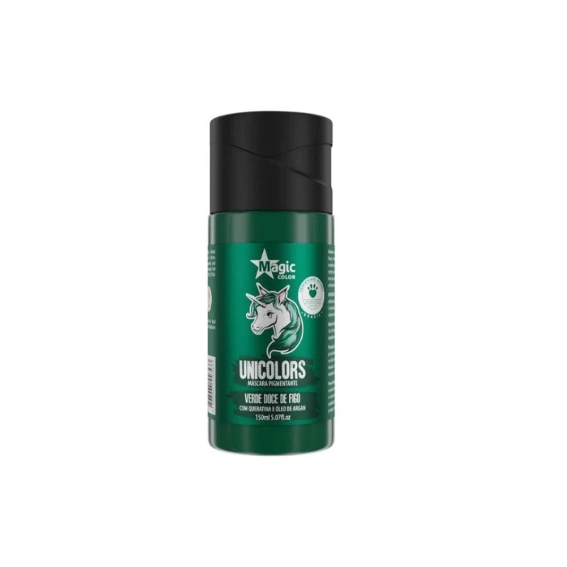 Unicolors Green Verde Doce de Figo Tinting Pigmenting Mask 150ml - Magic Color Beautecombeleza.com