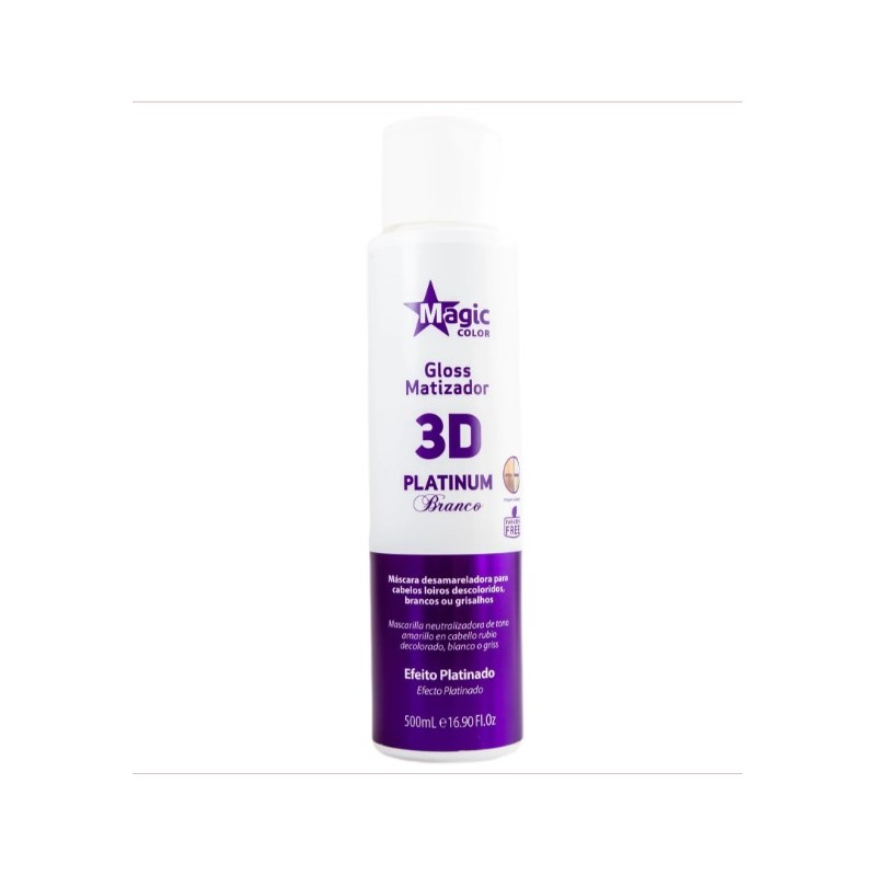 Gloss 3D Teinté Platine Blanc Brillant 500ml - Magic Color Beautecombeleza.com Gloss 3D Teinté Platine Blanc Brillant 500ml - Magic Color Beautecombeleza.com