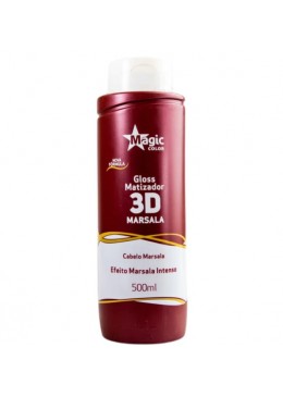 Intense Effect Red Marsala Treatment 3D Tinting Gloss Mask 500ml - Magic Color Beautecombeleza.com