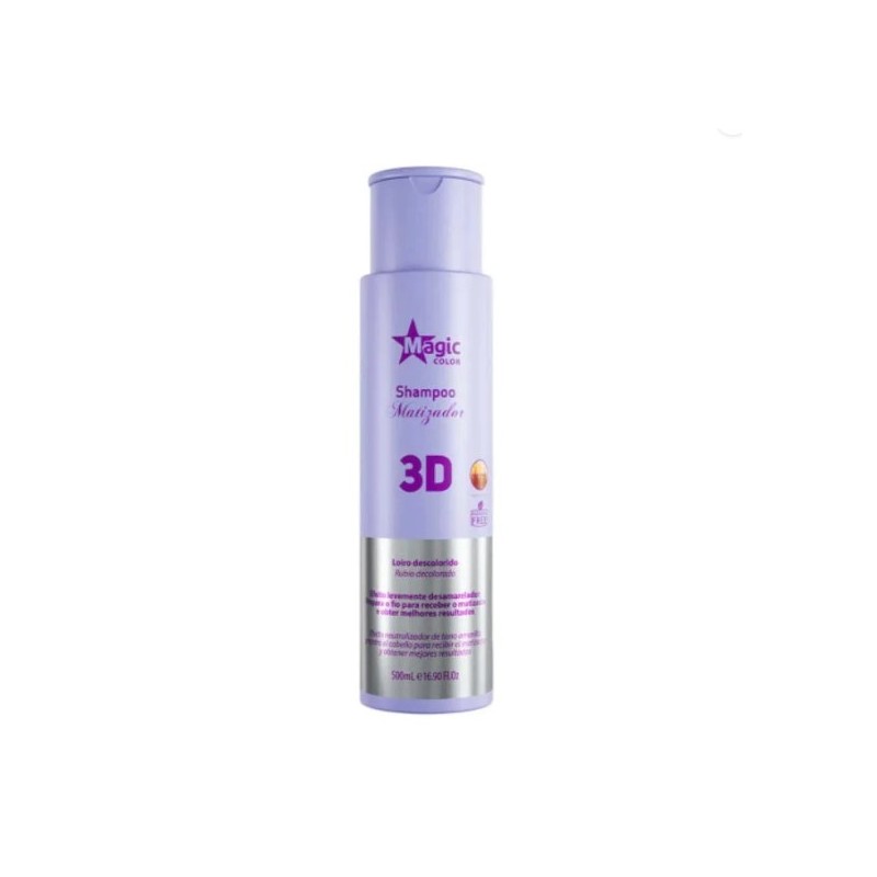 Tinting Shampoo Anti Yellow 3D Blond Daily Hair Treatment 500ml - Magic Color Beautecombeleza.com Tinting Shampoo Anti Yellow 3D Blond Daily Hair Treatment 500ml - Magic Color Beautecombeleza.com