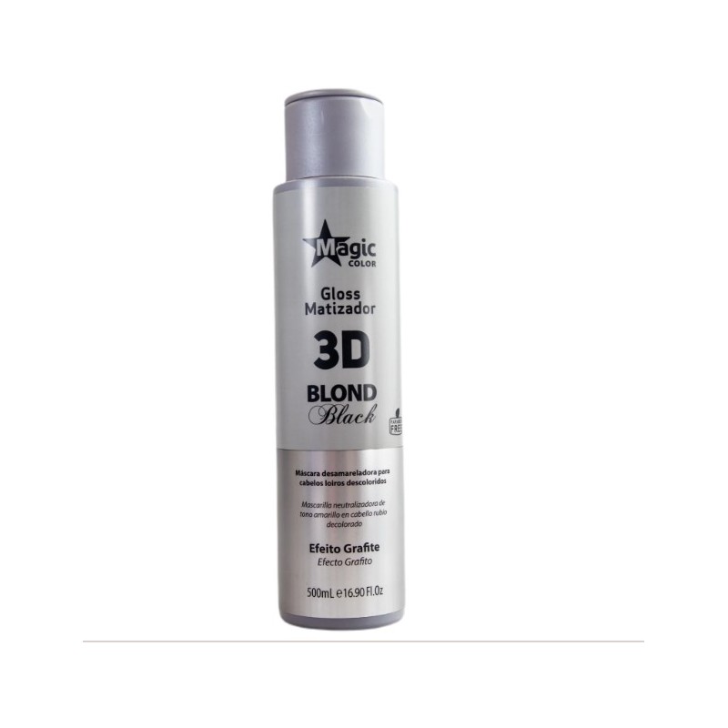 3D Blond Black Treatment Tinting Gloss Mask Graphite Effect 500ml - Magic Color Beautecombeleza.com