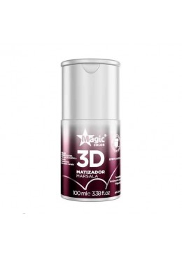 Mini Matizador 3D Efeito Marsala 100ml - Magic Color Beautecombeleza.com