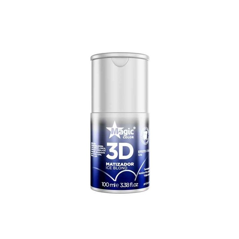 Mini Matizador 3D Ice Blond Efeito Cinza 100ml - Magic Color Beautecombeleza.com