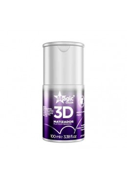 Mini Matizador 3D Platinum Branco Efeito Platinado 100ml - Magic Color Beautecombeleza.com