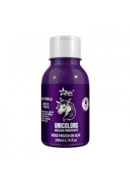 Unicolors Purple Roxo Frozen de Açaí Tinting Pigmenting Mask 200ml - Magic Color Beautecombeleza.com