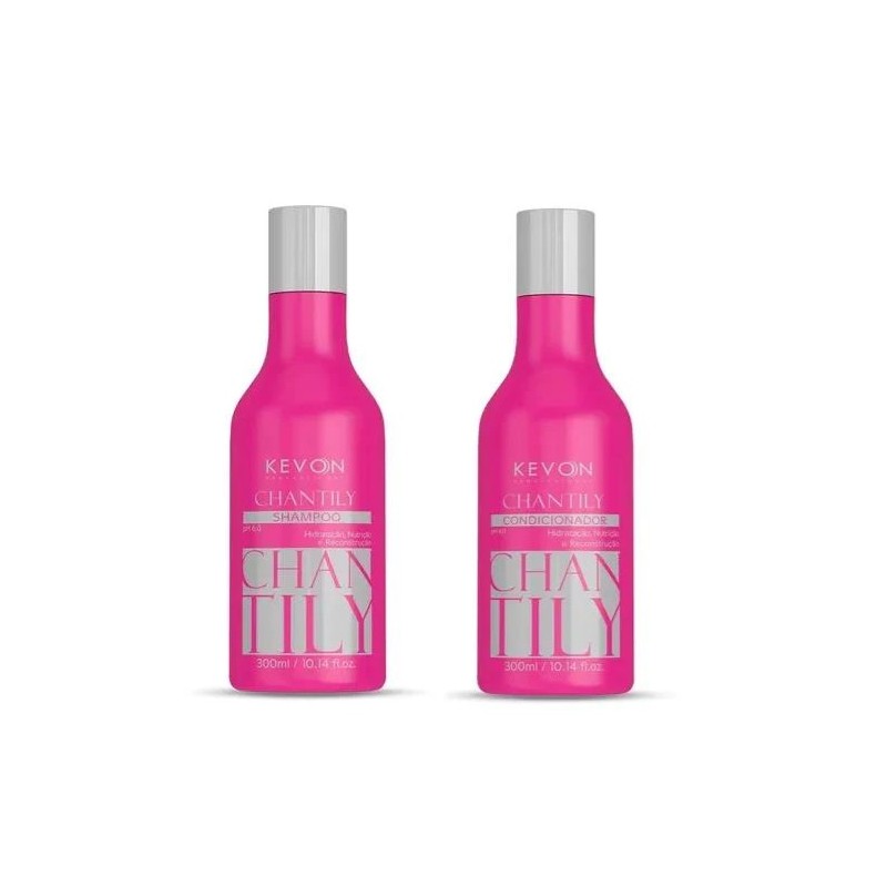 Shampoo + Condicionador Tratamento Chantily Kit 2x300ml - Kevon Beautecombeleza.com Shampoo + Condicionador Tratamento Chantily Kit 2x300ml - Kevon Beautecombeleza.com