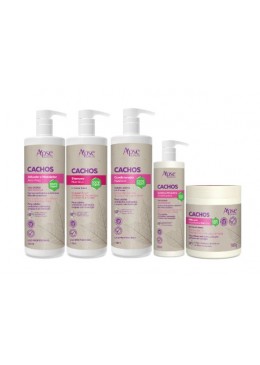 Kitão Cachos - Shampoo, Condicionador, Gelatina, Mascara e Ativador 5 itens - Apse Cosmetics 
 Beautecombeleza.com