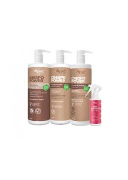 Apse Cosmetics - Kitão Curly Power - Shampoo, Conditioner, Leave-in Cream, and Finishing Spray (4 ITEMS) Beautecombeleza.com