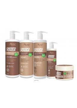 Crespo Power - Co Wash, Conditioner, Gelatin, Masque et  Crème Coiffante Kit 5 - Apse Cosmetics  Beautecombeleza.com