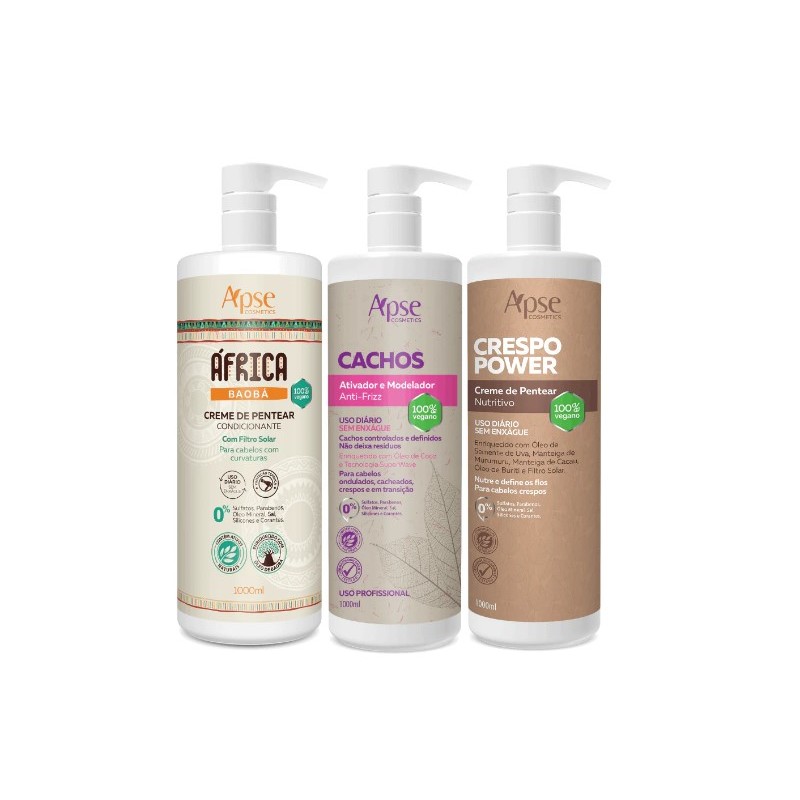 Activateur et Modeleur de Boucles et Crépus Kit 3x3l - Apse Cosmetics Beautecombeleza.com