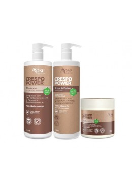 Crespo Power - Shampoo, Masque et Leave-in Kit 3 - Apse Cosmetics Beautecombeleza.com
