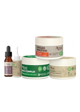 Cronograma Transição Capilar - Tônico Crescimento, Óleo de Uva Kit 5 - Apse Cosmetics 
 Beautecombeleza.com