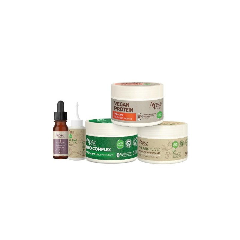 Chronogramme Capillaire - Tonique de Croissance, Huile de Raisin Kit 5- Apse Cosmetics 
 Beautecombeleza.com