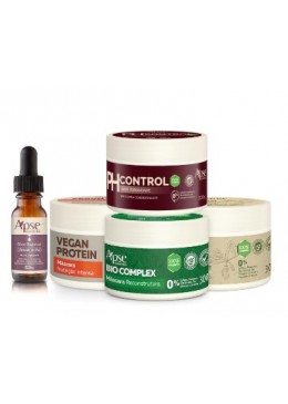 Programme Essentiel pour Cheveux Poreux et Secs Kit 5 itens - Apse Cosmetics Beautecombeleza.com