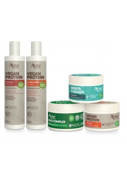 Apse Cosmetics - Nutritive Schedule Kit (shampoo, conditioner, and masks) Beautecombeleza.com