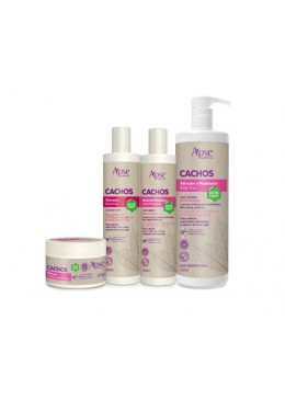 Boucles - Shampoing, Gélatine, Masque et Activateur 4 Articles - Apse Cosmetics Beautecombeleza.com