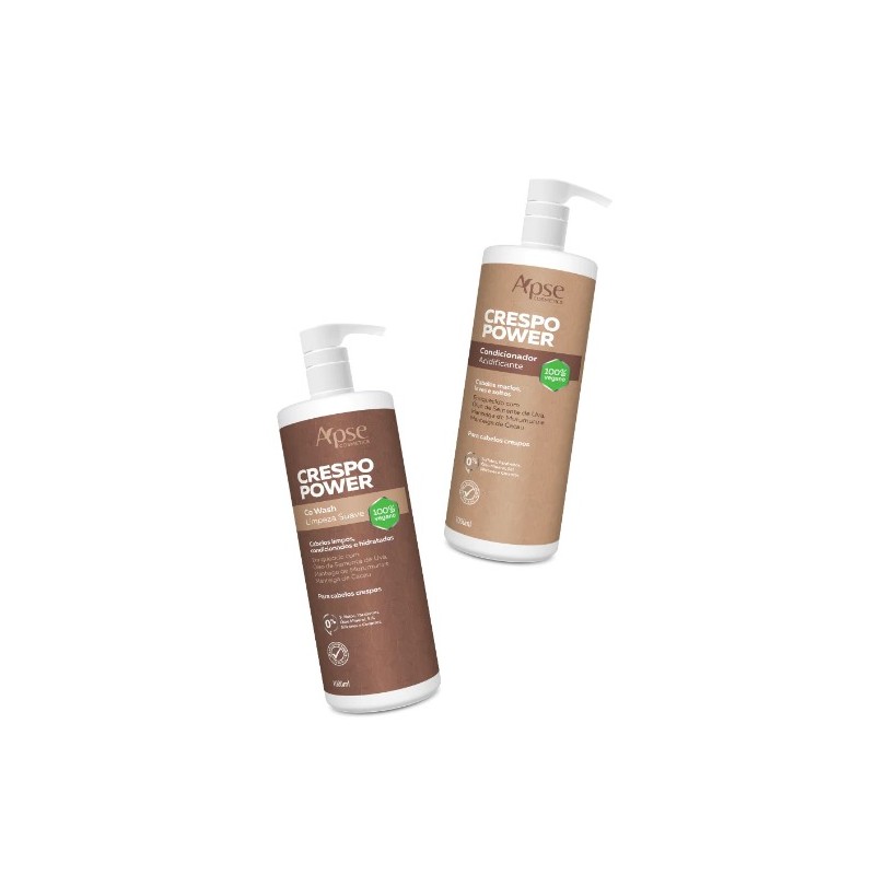 Crespo Power - Co Wash e Condicionador Kit 2 - Apse Cosmetics Beautecombeleza.com Crespo Power - Co Wash e Condicionador Kit 2 - Apse Cosmetics Beautecombeleza.com
