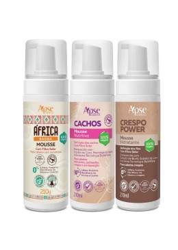 Mousse Báoba Hidratação e Nutrição Kit 3 itens - Apse Cosmetics Beautecombeleza.com