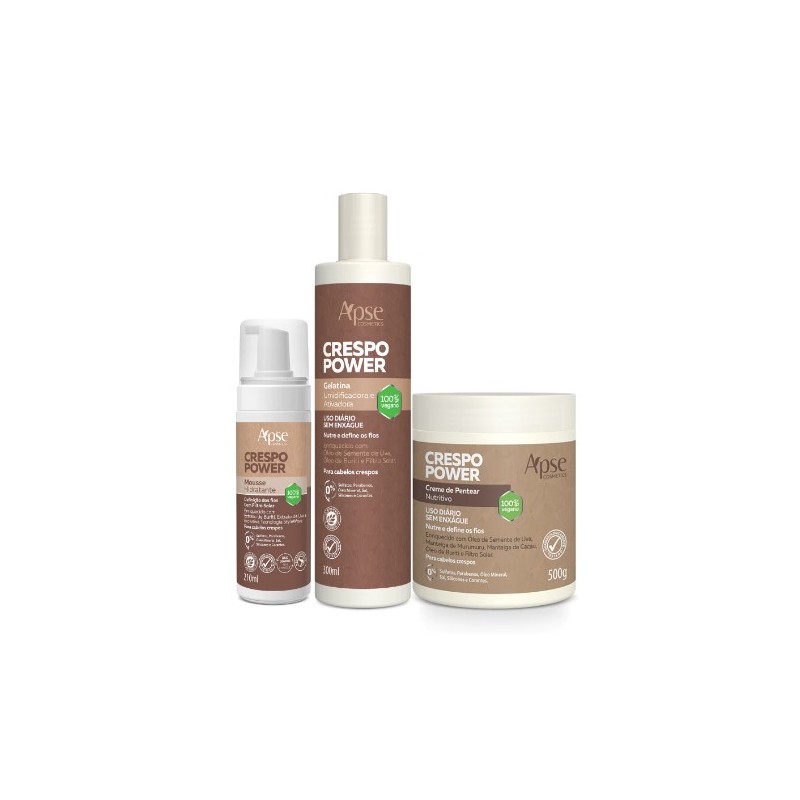 Crespo Power Finisseurs Kit 3 Itens - Apse Cosmetics Beautecombeleza.com Crespo Power Finisseurs Kit 3 Itens - Apse Cosmetics Beautecombeleza.com