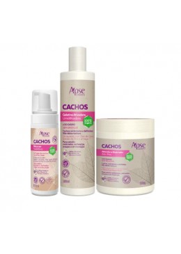 Cachos Finalizadores - Ativador, Gelatina e Mousse Kit 3 Itens - Apse Cosmetics Beautecombeleza.com
